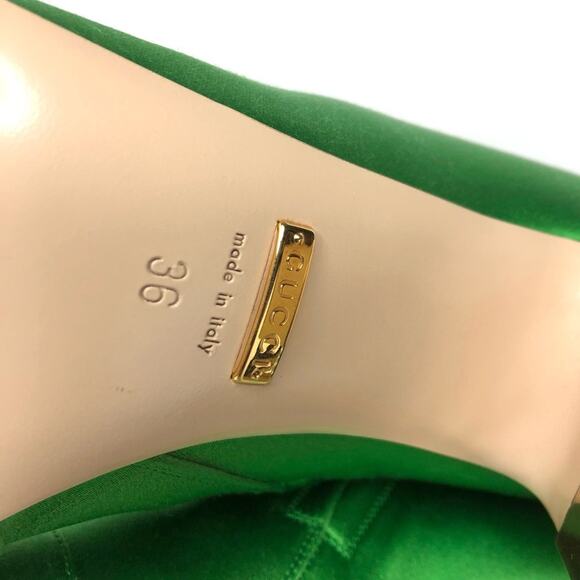 NEW Gucci Candy Dragon Embroidered Bow Crystal Embellished Knee High Boots 36 - Picture 12 of 14